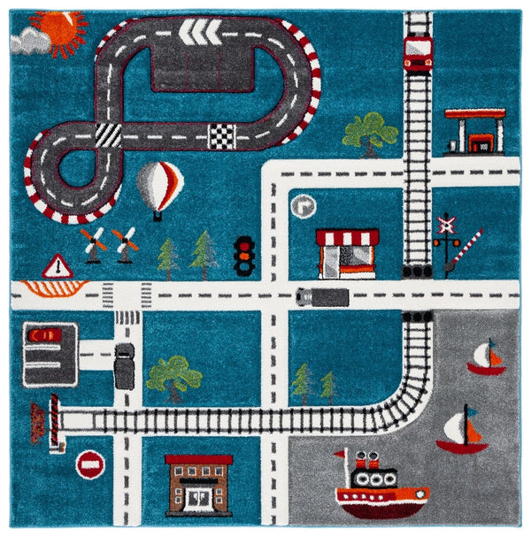 Safavieh Carousel Kids 192 Power Loomed 100% Polypropylene Kids Rug CRK192K-9