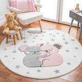 Safavieh Carousel Kids 195 Power Loomed 100% Polypropylene Kids Rug CRK195A-8