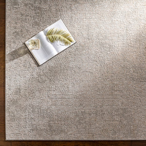 Carmel CRL-2300 Modern Polyester Rug CRL2300-912 Light Gray, White, Taupe, Medium Gray, Ivory 100% Polyester 9' x 12'