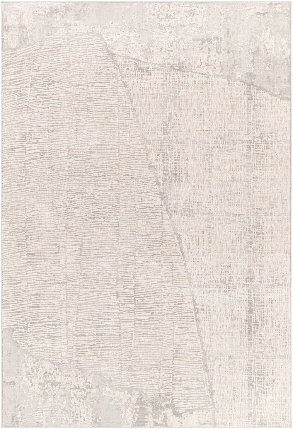 Carmel CRL-2301 Modern Polyester Rug CRL2301-912 Light Gray, White, Taupe, Medium Gray, Ivory 100% Polyester 9' x 12'