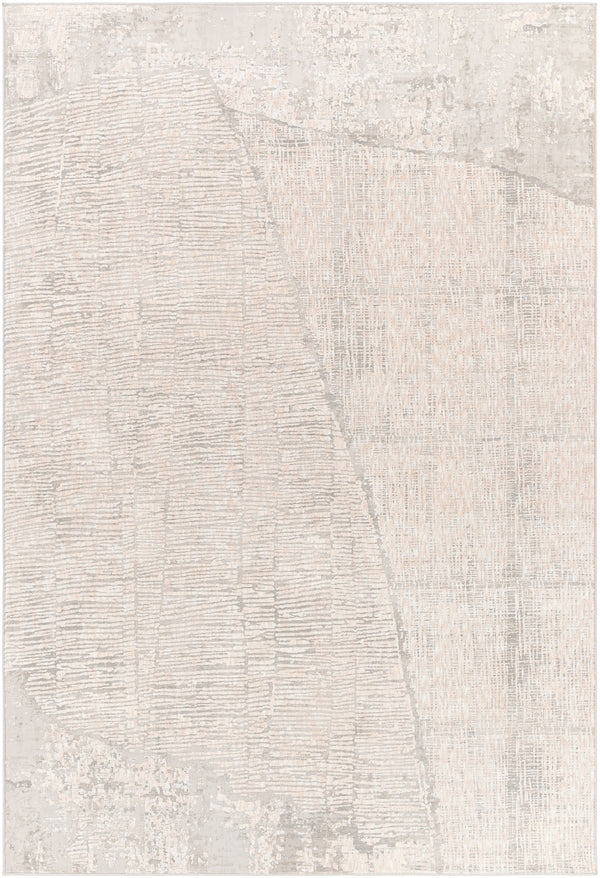Carmel CRL-2301 Modern Polyester Rug CRL2301-912 Light Gray, White, Taupe, Medium Gray, Ivory 100% Polyester 9' x 12'