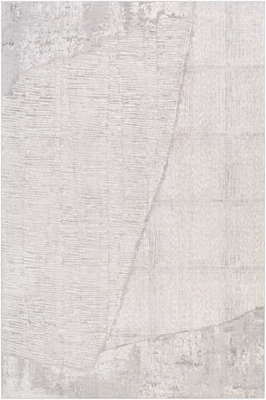 Carmel CRL-2301 Modern Polyester Rug CRL2301-6796 Light Gray, White, Taupe, Medium Gray, Ivory 100% Polyester 6'7" x 9'6"
