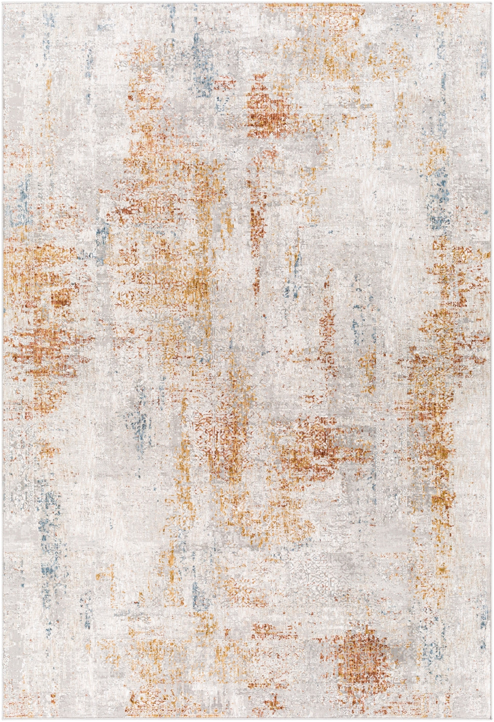 Carmel CRL-2302 Modern Polyester Rug CRL2302-912 Aqua, Camel, Clay, Light Gray, Mustard, Taupe, White 100% Polyester 9' x 12'