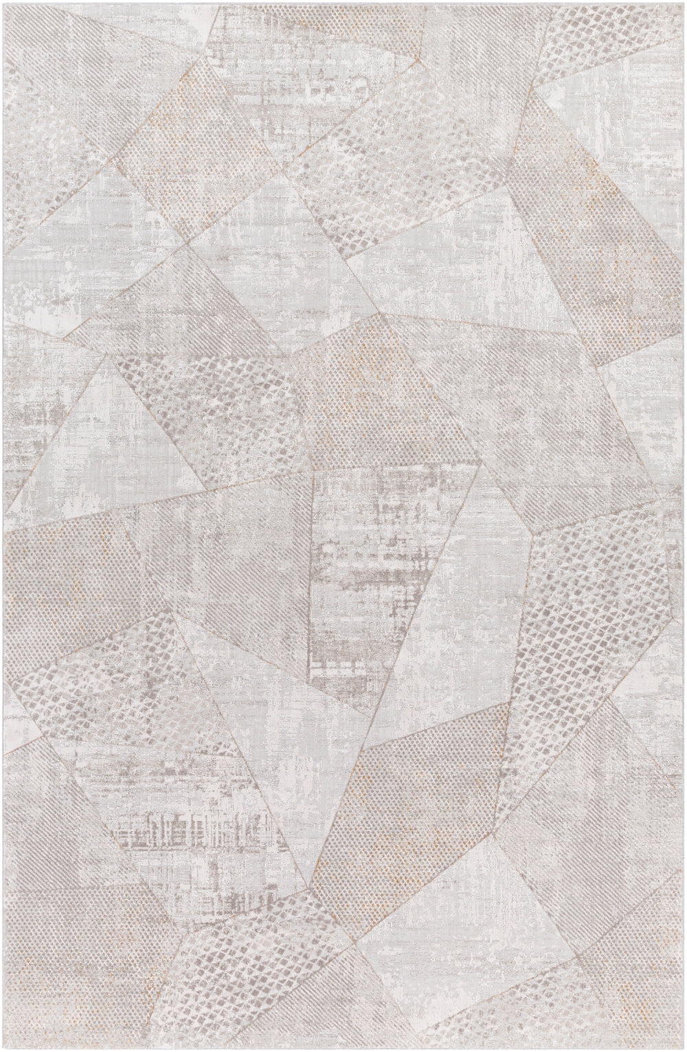 Carmel CRL-2303 Modern Polyester Rug CRL2303-912 Ivory, Light Gray, Medium Gray, Taupe, White 100% Polyester 9' x 12'