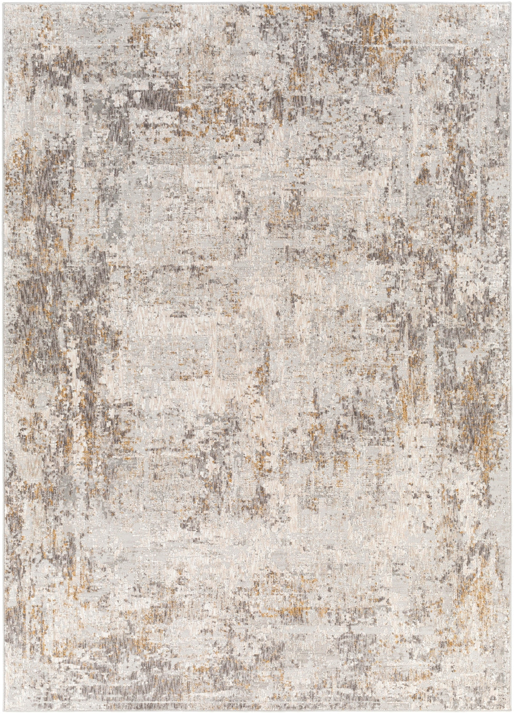 Carmel CRL-2304 Modern Polyester Rug CRL2304-912 Light Gray, Navy, White, Taupe, Mustard, Camel, Medium Gray 100% Polyester 9' x 12'