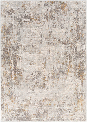 Carmel CRL-2304 Modern Polyester Rug CRL2304-573 Light Gray, Navy, White, Taupe, Mustard, Camel, Medium Gray 100% Polyester 5' x 7'3"