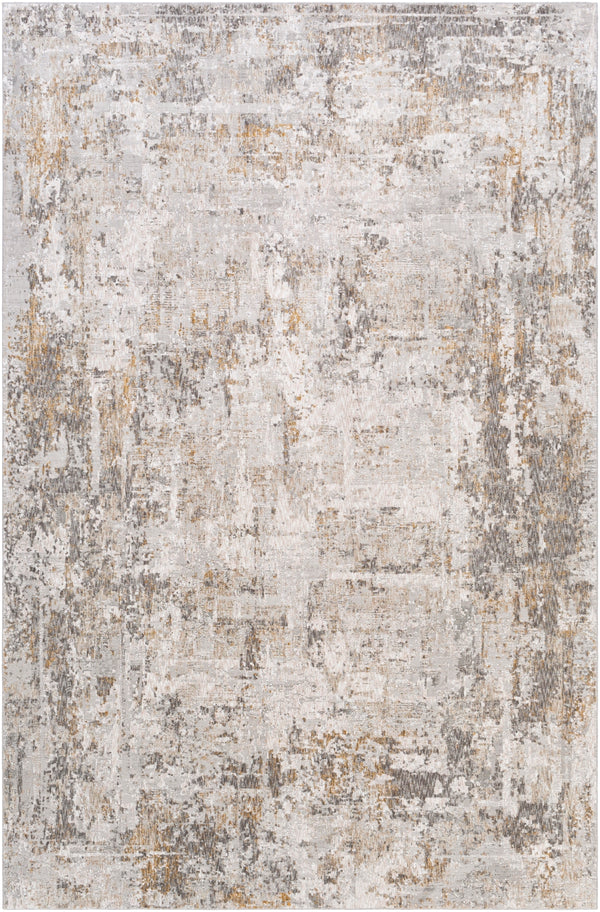 Carmel CRL-2304 Modern Polyester Rug CRL2304-912 Light Gray, Navy, White, Taupe, Mustard, Camel, Medium Gray 100% Polyester 9' x 12'