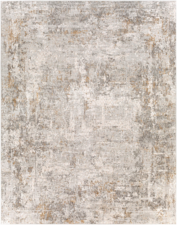 Carmel CRL-2304 Modern Polyester Rug CRL2304-71010 Light Gray, Navy, White, Taupe, Mustard, Camel, Medium Gray 100% Polyester 7'10" x 10'