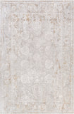 Carmel CRL-2305 Traditional Polyester Rug CRL2305-6796 Light Gray, White, Taupe, Mustard, Camel, Medium Gray 100% Polyester 6'7" x 9'6"