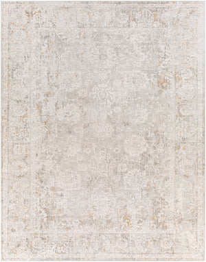Carmel CRL-2305 Traditional Polyester Rug CRL2305-71010 Light Gray, White, Taupe, Mustard, Camel, Medium Gray 100% Polyester 7'10" x 10'