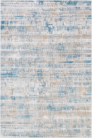 Carmel CRL-2308 Modern Polyester Rug CRL2308-912 Light Gray, White, Taupe, Mustard, Camel, Aqua 100% Polyester 9' x 12'