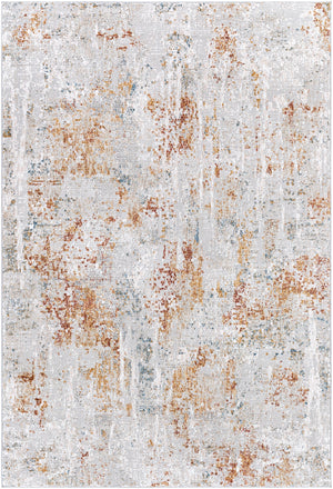 Carmel CRL-2311 Modern Polyester Rug CRL2311-912 Light Gray, White, Taupe, Mustard, Camel, Aqua, Clay 100% Polyester 9' x 12'
