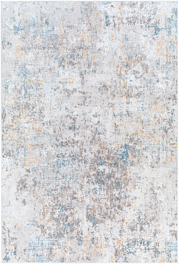 Carmel CRL-2314 Modern Polyester Rug CRL2314-573 Taupe, Light Gray, Mustard, Aqua, Clay, White, Camel 100% Polyester 5' x 7'3"