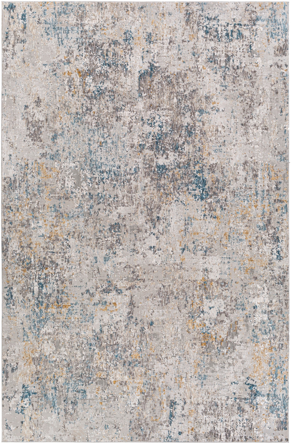 Carmel CRL-2314 Modern Polyester Rug CRL2314-912 Taupe, Light Gray, Mustard, Aqua, Clay, White, Camel 100% Polyester 9' x 12'