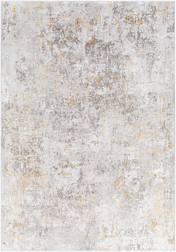 Carmel CRL-2315 Modern Polyester Rug CRL2315-573 Taupe, Light Gray, Mustard, White, Camel 100% Polyester 5' x 7'3"