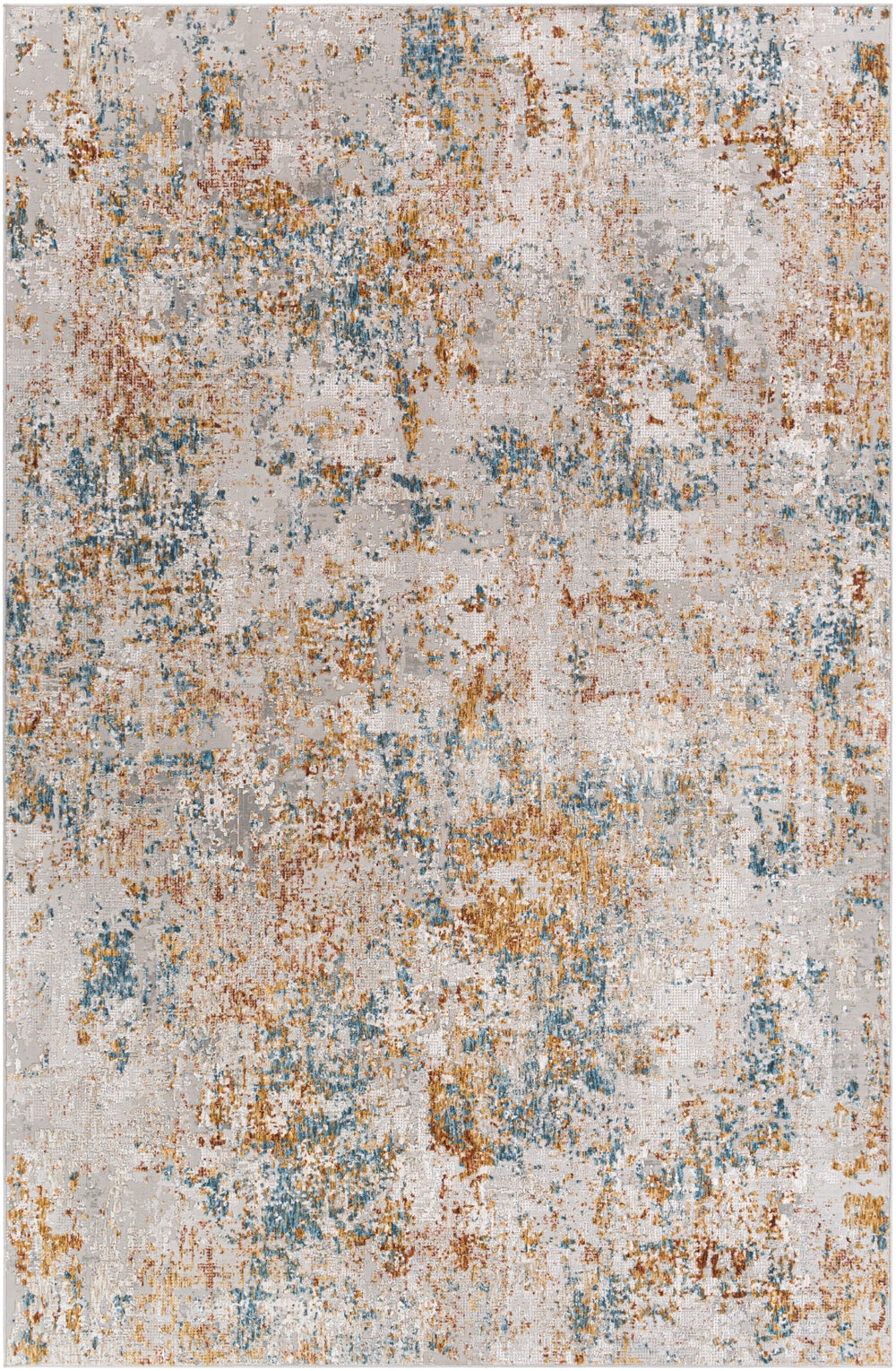 Carmel CRL-2316 Modern Polyester Rug CRL2316-912 Taupe, Aqua, Mustard, Navy, Clay, Light Gray, White, Camel 100% Polyester 9' x 12'