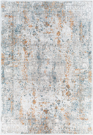 Carmel CRL-2317 Traditional Polyester Rug CRL2317-573 Taupe, Light Gray, Aqua, Mustard, White, Navy, Camel, Clay 100% Polyester 5' x 7'3"