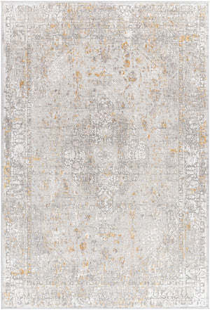 Carmel CRL-2318 Traditional Polyester Rug CRL2318-912 Taupe, Light Gray, Mustard, White, Camel 100% Polyester 9' x 12'