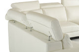 VIG Furniture Estro Salotti Crosby - Italian Modern White Leather Sectional Sofa VGNTCROSBY-WHT