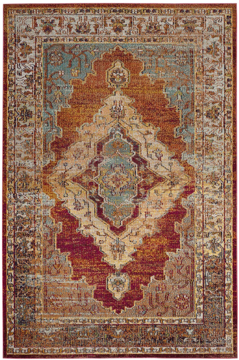 Safavieh Crystal 500 Power Loomed Polypropylene Transitional Rug CRS500A-5SQ