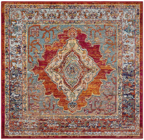 Safavieh Crystal 500 Power Loomed Polypropylene Transitional Rug CRS500A-5SQ
