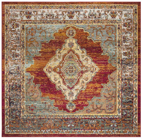 Safavieh Crystal 500 Power Loomed Polypropylene Transitional Rug CRS500A-5SQ