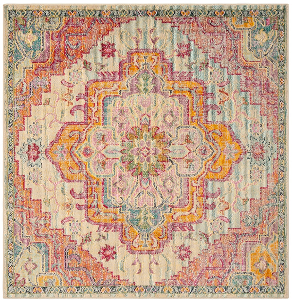 Safavieh Crystal 501 Power Loomed Polypropylene Transitional Rug CRS501B-9SQ