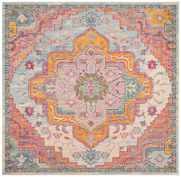 Safavieh Crystal 501 Power Loomed Polypropylene Transitional Rug CRS501B-9SQ