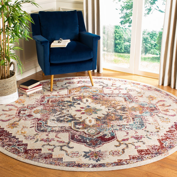 Safavieh Crystal 501 Polypropylene Freise Power Loomed Transitional Rug CRS501F-8SQ