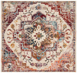 Safavieh Crystal 501 Polypropylene Freise Power Loomed Transitional Rug CRS501F-8SQ