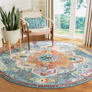 Safavieh Crystal 501 Power Loomed Polypropylene Transitional Rug CRS501J-9SQ