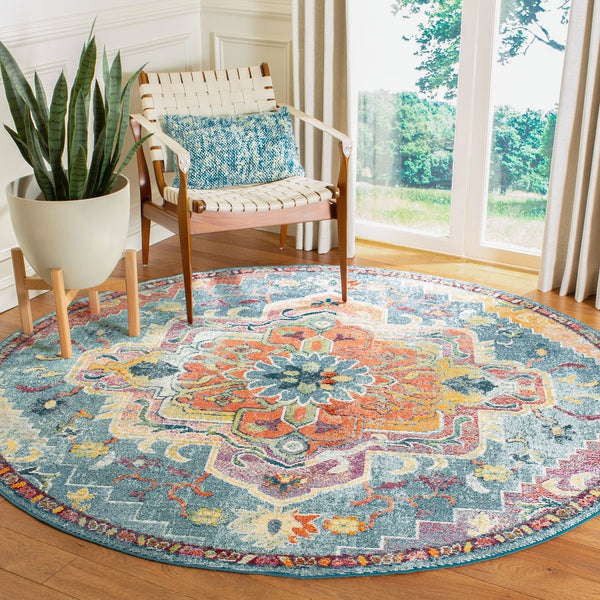 Safavieh Crystal 501 Power Loomed Polypropylene Transitional Rug CRS501J-9SQ