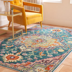 Safavieh Crystal 501 Power Loomed Polypropylene Transitional Rug CRS501T-9SQ