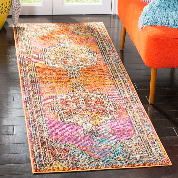 Safavieh Crystal 502 Power Loomed Polypropylene Transitional Rug CRS502A-5SQ