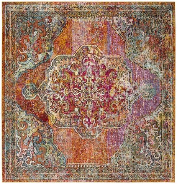 Safavieh Crystal 502 Power Loomed Polypropylene Transitional Rug CRS502A-5SQ