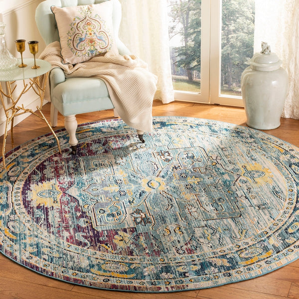 Safavieh Crystal 503 Power Loomed Polypropylene Transitional Rug CRS503D-5SQ