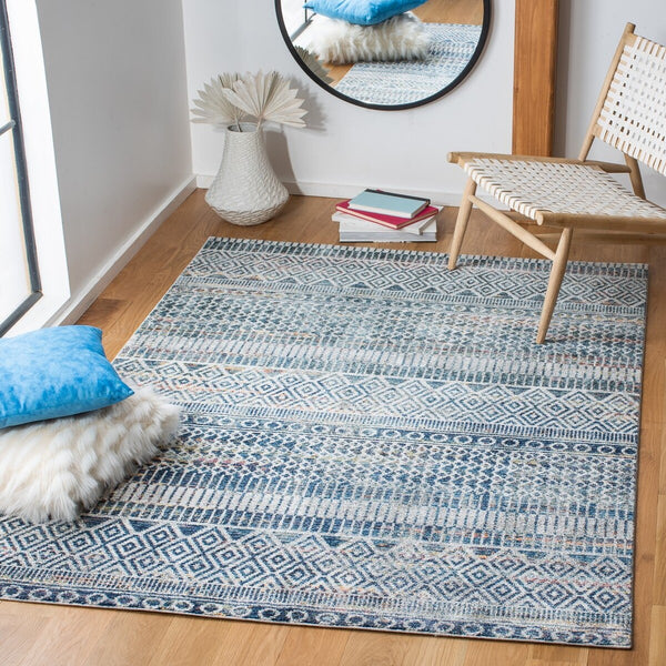 Safavieh Crystal 736 Power Loomed 66% Polypropylene/28% Polyester/6% Latex Contemporary Rug CRS736A-9