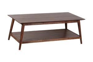 Porter Designs Portola Solid Acacia Wood Transitional Coffee Table Brown 05-108-02-5021