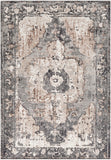 Chelsea CSA-2304 Traditional Polypropylene Rug CSA2304-5373 Charcoal, Dark Brown, Camel, Medium Gray, Ivory 100% Polypropylene 5'3" x 7'3"