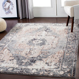 Chelsea CSA-2304 Traditional Polypropylene Rug CSA2304-81012 Charcoal, Dark Brown, Camel, Medium Gray, Ivory 100% Polypropylene 8'10" x 12'