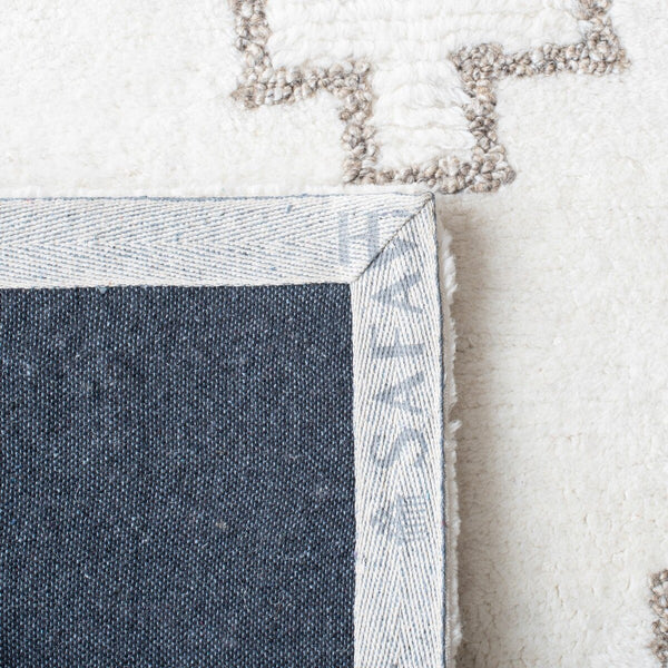 Casablanca 205 Bohemian Hand Tufted 80% Wool, 10% Polyester, 10% Cotton Rug Taupe / Ivory