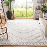 Casablanca 205 Bohemian Hand Tufted 80% Wool, 10% Polyester, 10% Cotton Rug Grey / Ivory