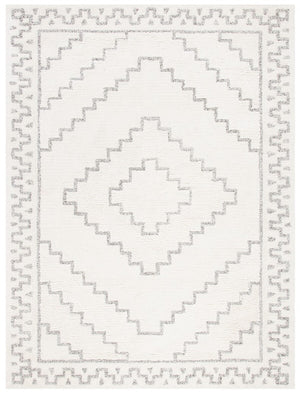 Casablanca 205 Bohemian Hand Tufted 80% Wool, 10% Polyester, 10% Cotton Rug Grey / Ivory
