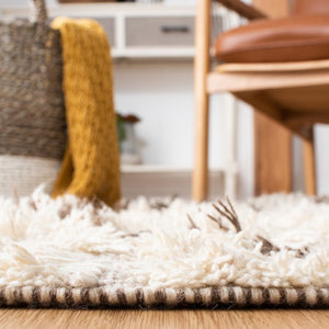 Casablanca 277 Hand Woven 100% Wool Pile  Rug Ivory / Taupe 100% Wool Pile CSB277A-4