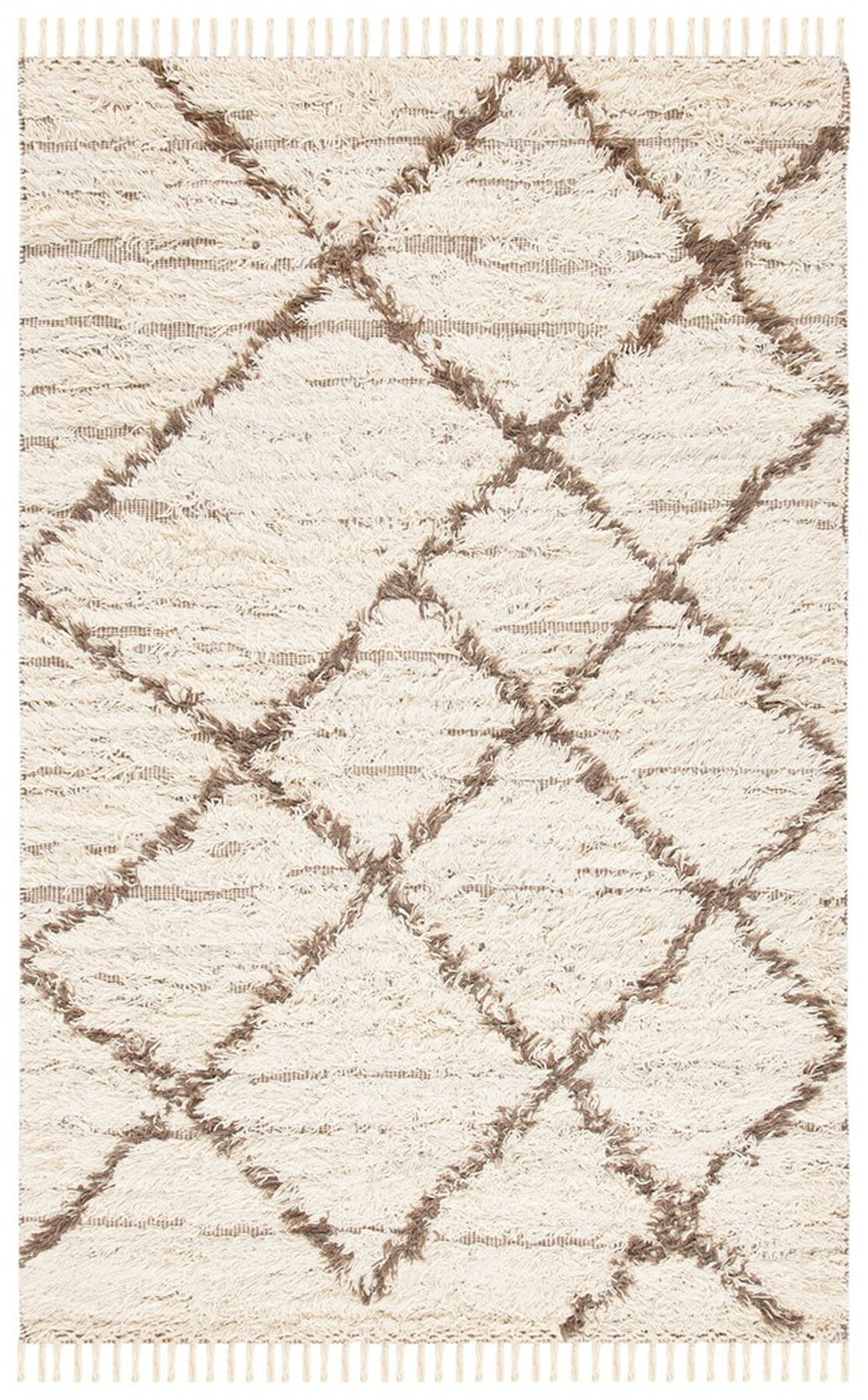 Casablanca 277 Hand Woven 100% Wool Pile  Rug Ivory / Taupe 100% Wool Pile CSB277A-28