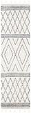 Casablanca 491 With Tassel Bohemian Hand Woven 100% Wool Pile Rug Ivory / Black