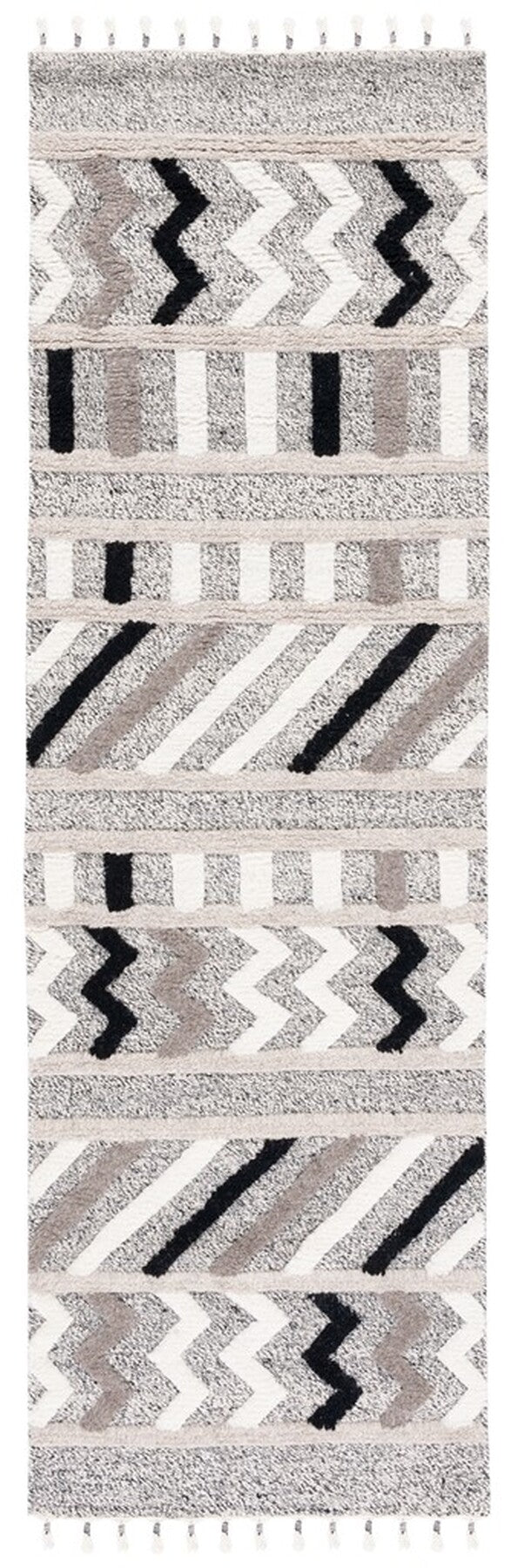 Casablanca 526 Hand Knotted 100% Wool Rug with Luxurious Tassels for Elegant Home Decor