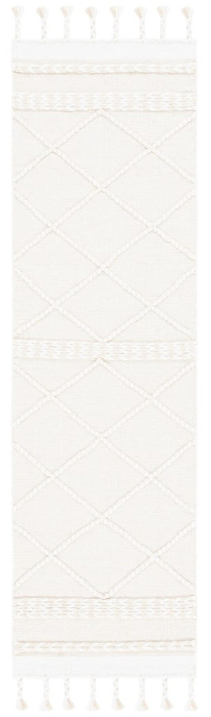 Casablanca 575 With Tassel Handloomed 80% Wool, 20% Cotton Bohemian Rug Beige / Ivory 80% WOOL, 20% COTTON CSB575B-8