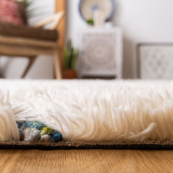 Safavieh Casablanca Shag 637 100 % Wool Pile Hand Tufted Shag & Flokati Rug CSB637H-8