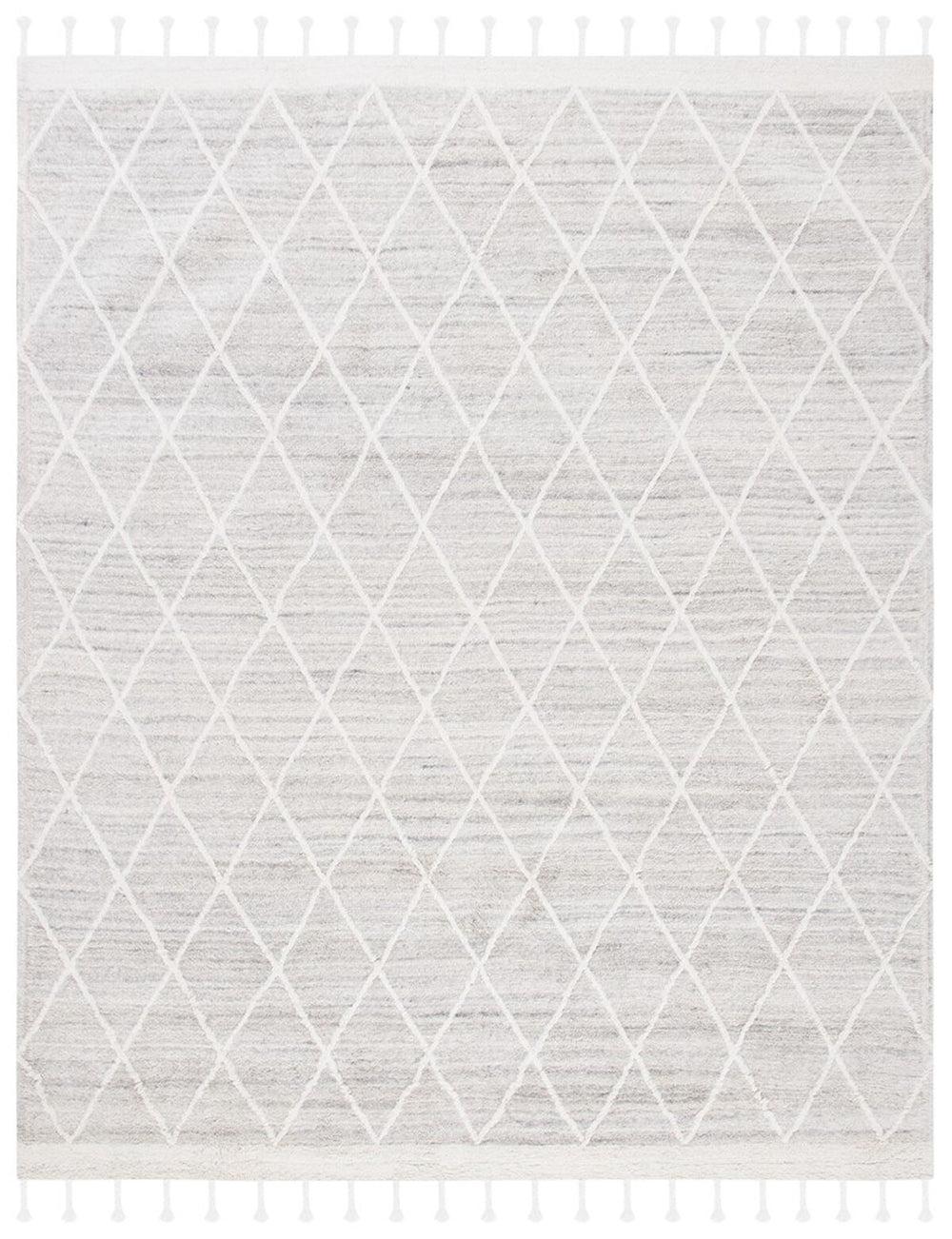 Casablanca 646 Shag & Flokati Not Available 100% Wool Rug Silver / Ivory